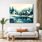 Painting by Numbers Winter in The Alps